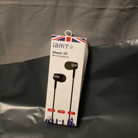 BOX OF APPROXIMATELY 30 IBRIT SHOCK 5D WIRED EARPHONES 