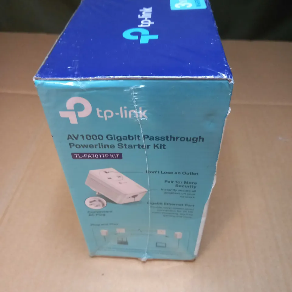 BOXED/SEALED TP-LINK PASS THROUGH POWERLINE STARTER KIT