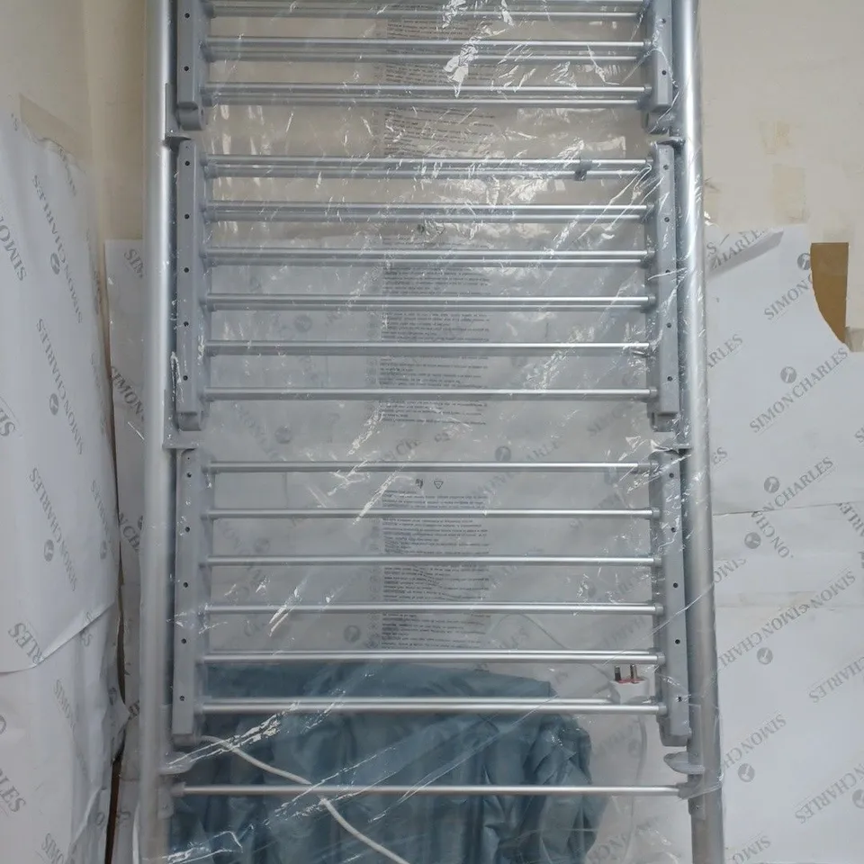 ORGANISED OPTIONS 3 TIER HEATED AIRER WITH 21M DRYING SPACE & COVER - COLLECTION ONLY