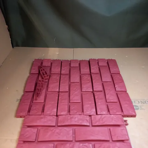 PACK OF 4 BRICK EFFECT GARDEN EDGING