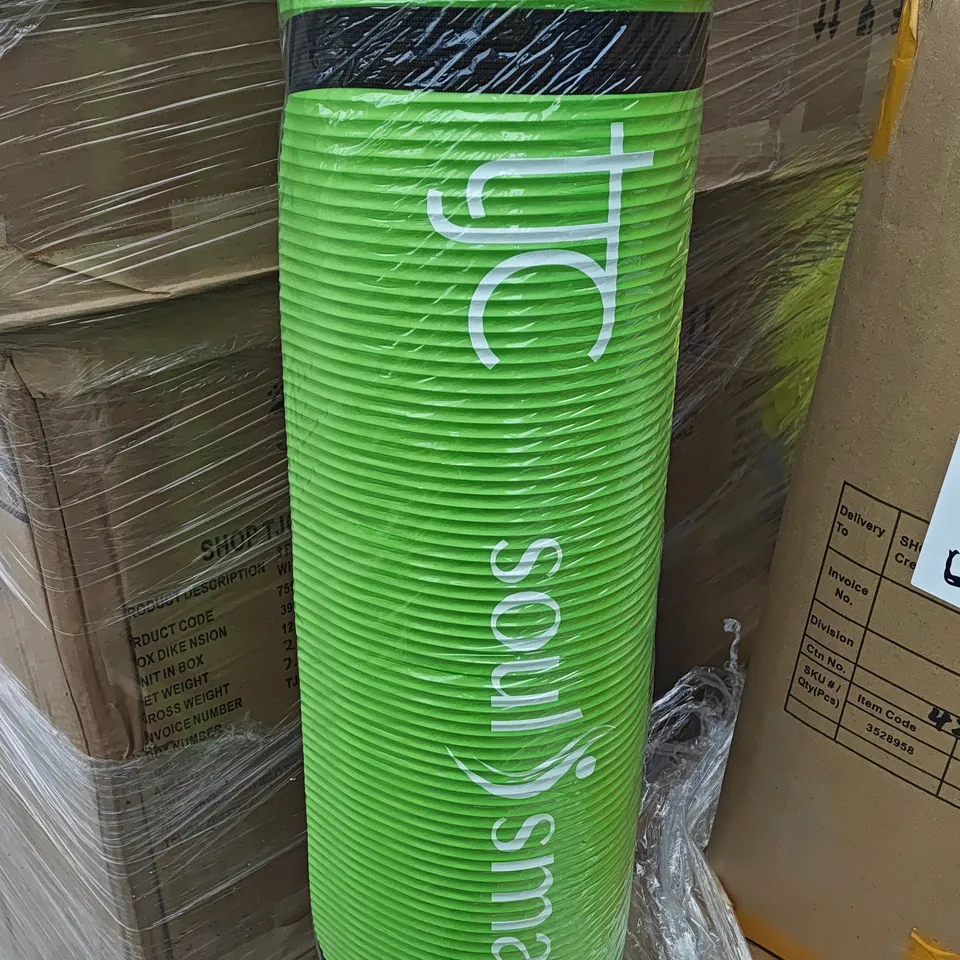 BOX OF APPROXIMATELY 5 SOUL SMART EXERCISE MAT - PARROT GREEN