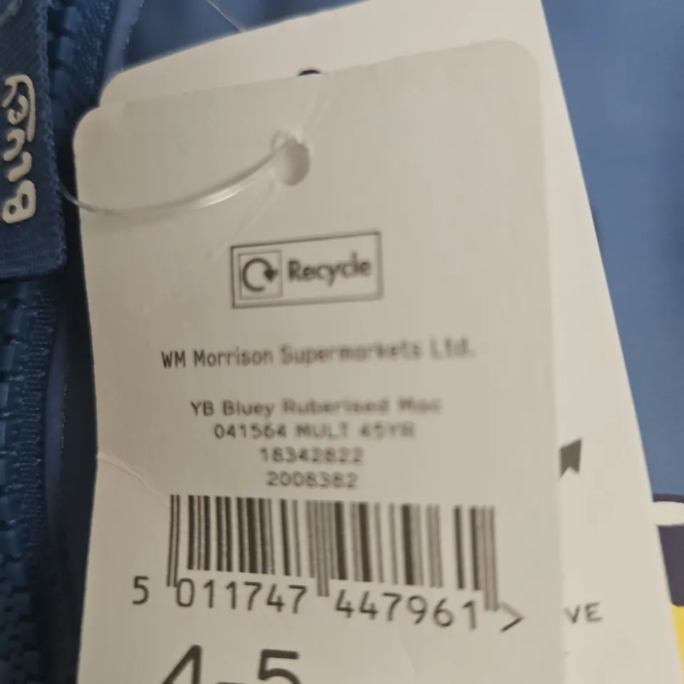 BLUEY KIDS' PUFFER JACKET – BLUE, 4-5 YEARS (UK 104-110 CM)