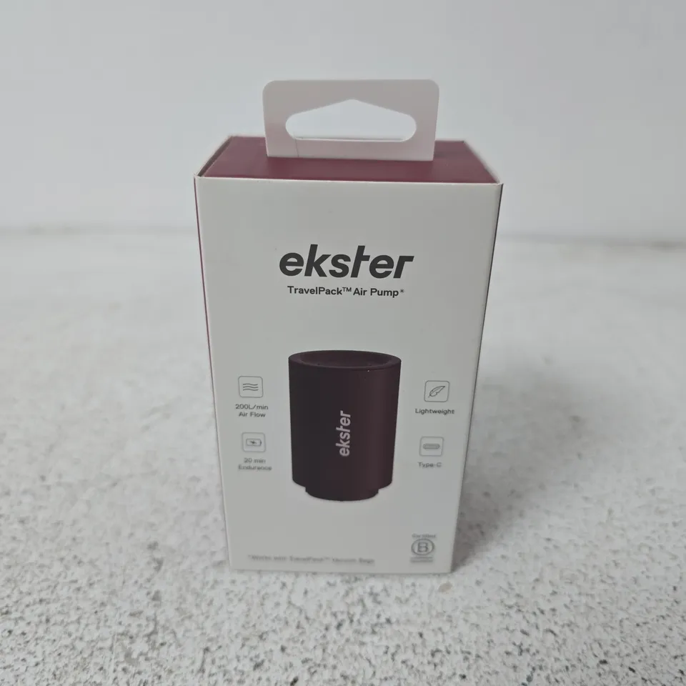 BOXED EKSTER TRAVELPACK AIR PUMP