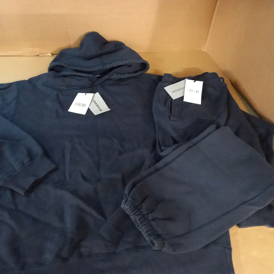 COLE BUXTON WARM UP HOODIES OR SWEATPANTS IN NAVY - HOODIE XL PANTS L