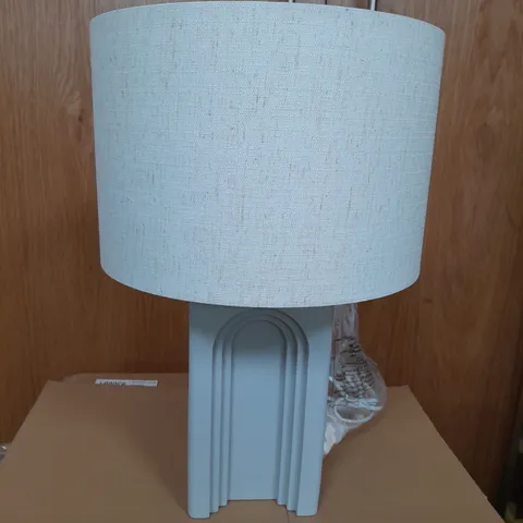 BLOCK CONCRETE ARCHES TABLE LAMP - COLLECTION ONLY