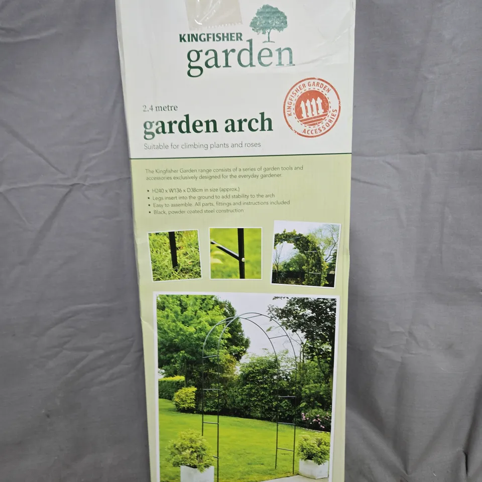 KINGFISHER GARDEN GARDEN ARCH – 2.4M TALL, BOXED
