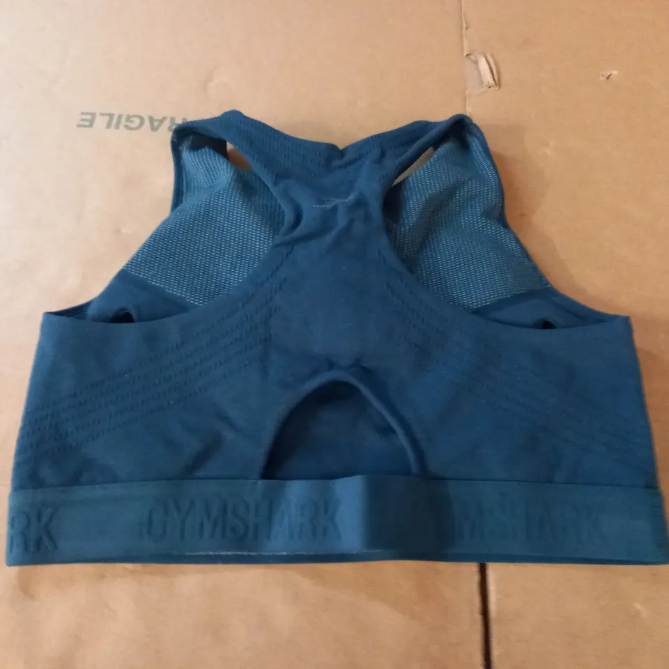 GYMSHARK TEAL TRAINING BRA - M
