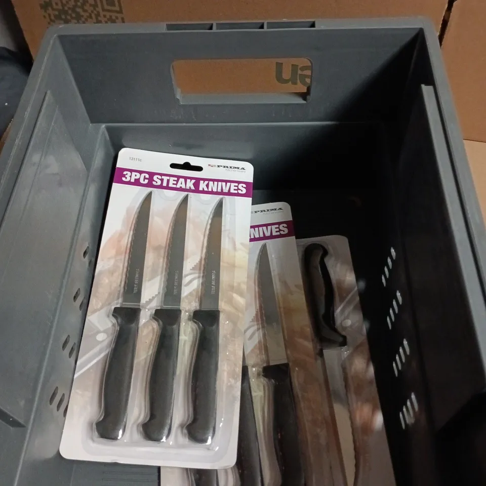 3 PACKS OF PRIMA 3PC STEAK KNIFE SET