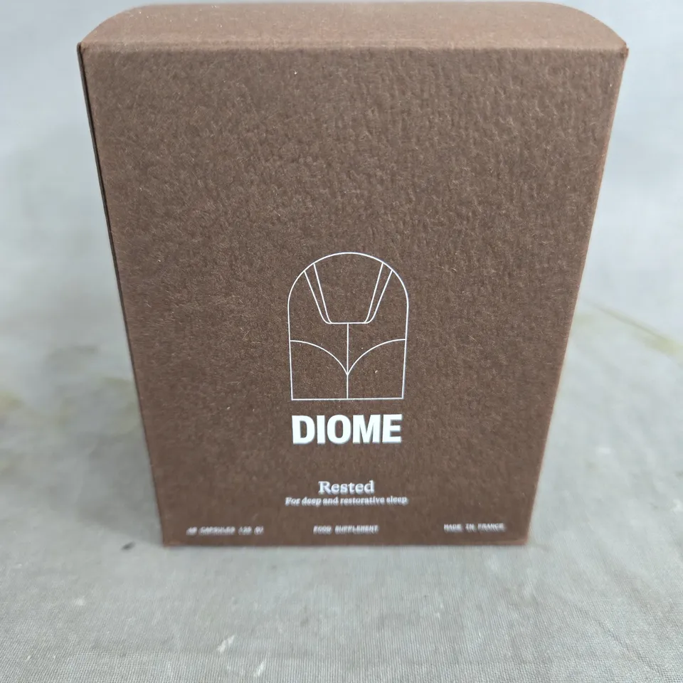 DIOME RESTED SLEEP AIDING FOOD SUPPLEMENTS - 60 CAPSULES 