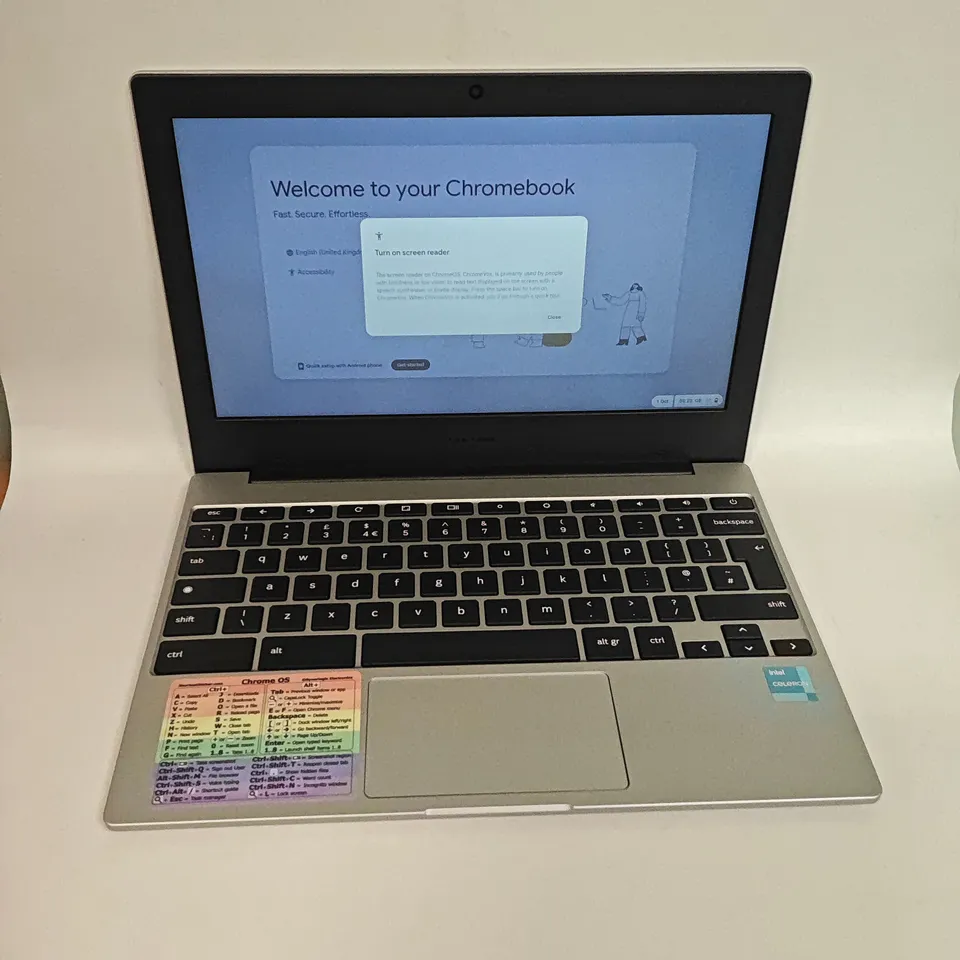 UNBOXED SAMSUNG CHROMEBOOK INTEL CELERON LAPTOP IN SILVER - XE310XDA