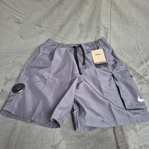 NIKE SWIM CARGO SHORTS IN GREY SIZE XS