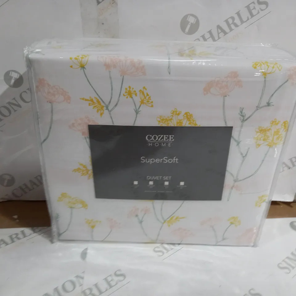 COZEE HOME SUPERSOFT DUVET SET SIZE DOUBLE