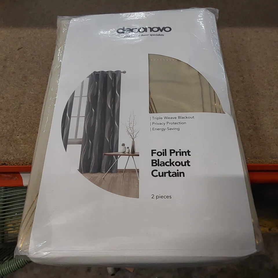 BAGGED MAISONET ROOM DARKENING THERMAL LINER CURTAINS - 132 x 138cm