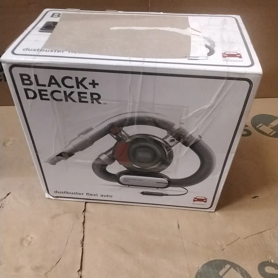 BLACK AND DECKER PD1200AV 12V AUTO FLEXI CAR DUSTBUSTER HAND VACUUM (NOT CORDLESS)