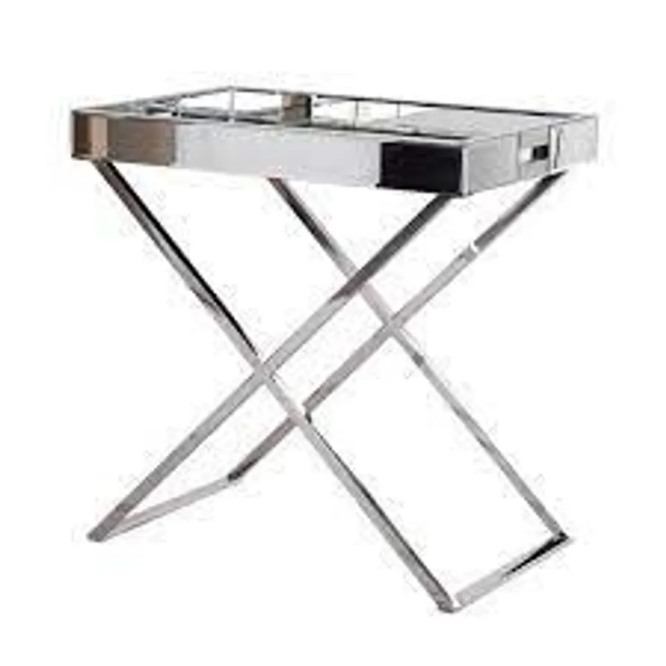 MIRRORED TRAY TABLE RRP £109
