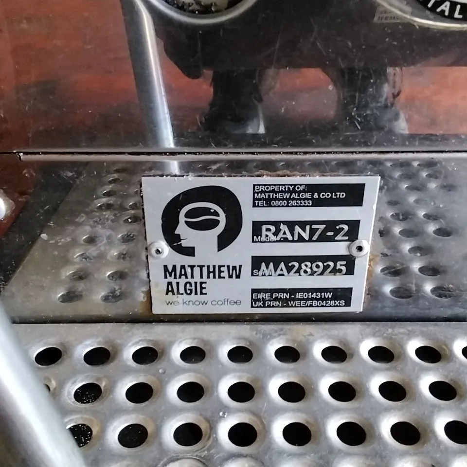 RANCILIO BARISTA 2 STATION COFFEE MACHINE 