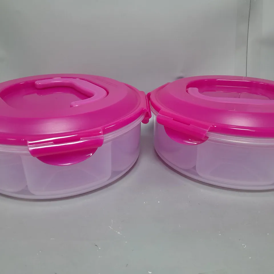 BOXED LOCK & LOCK SET OF 2 DESSERT & APPETIZER CONTAINERS