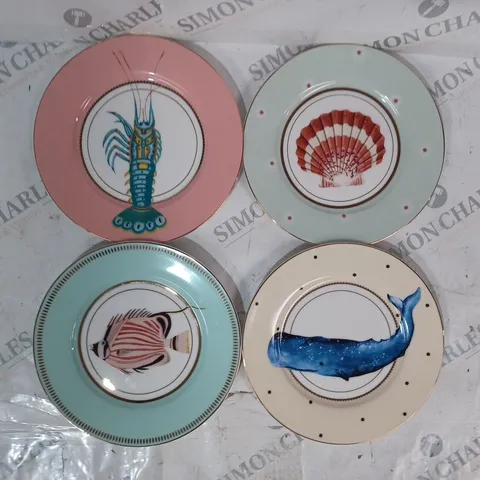 BOXED YVONNE ELLEN SET OF 4 SIDE PLATES