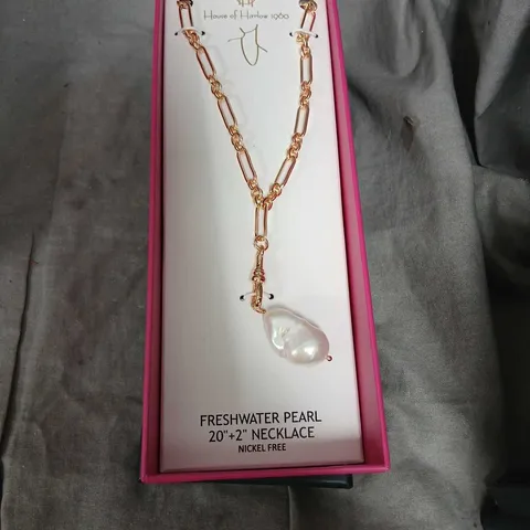 HOUSE OF HARLOW 1960 FRESHWATER PEARL NECKLACE, 20" + 2" EXTENDER, NICKEL-FREE