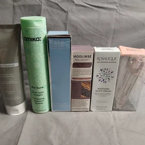 TOTE OF APPROXIMATELY 10 ASSORTED COSMETIC ITEMS TO INCLUDE MINERAL WEAR, SHAMPOO AND KATE SOMERVILLE