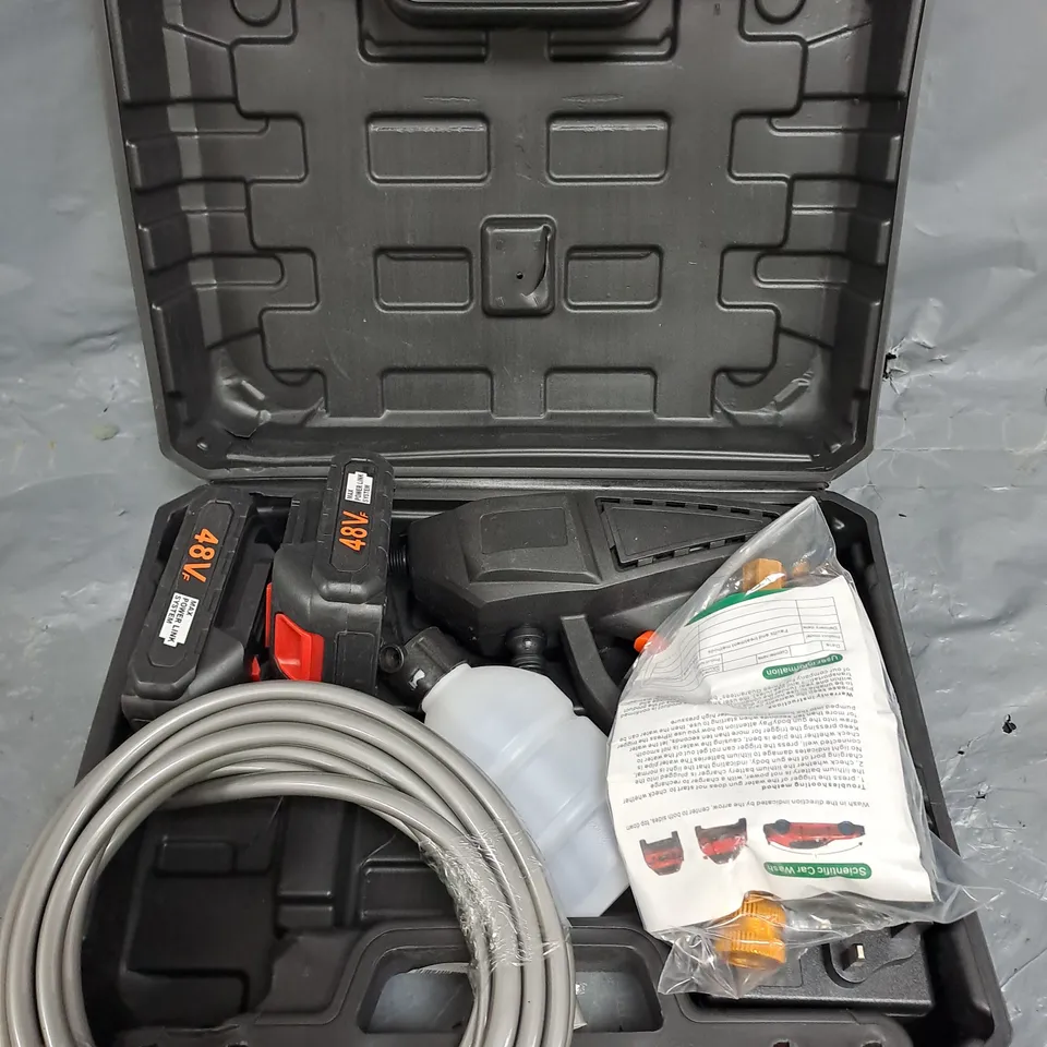 PORTABLE BATTERY POWERED PRESSURE WASHER UNIT