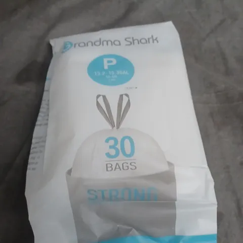 GRANDMA SHARK STRONG BIN BAGS – 30 STRONG BIN LINERS, 13.7–15.3 GAL CAPACITY