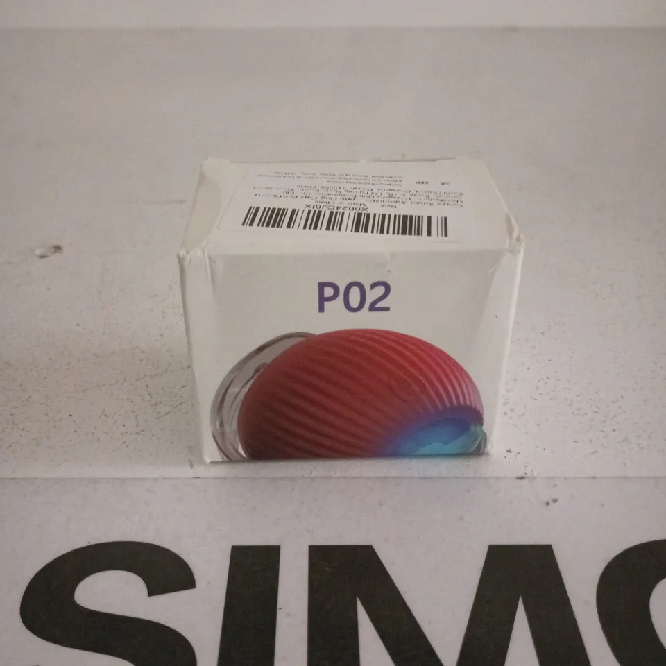 P02 RED RIBBED SPHERE INTERACTIVE CAT TOY – BOXED 