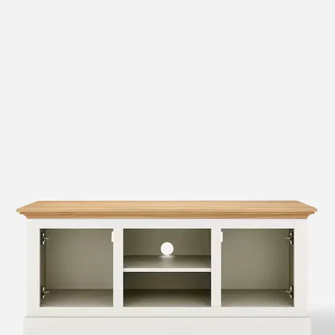 JULIPA ASHFORD WIDE TV STAND CREAM/OAK