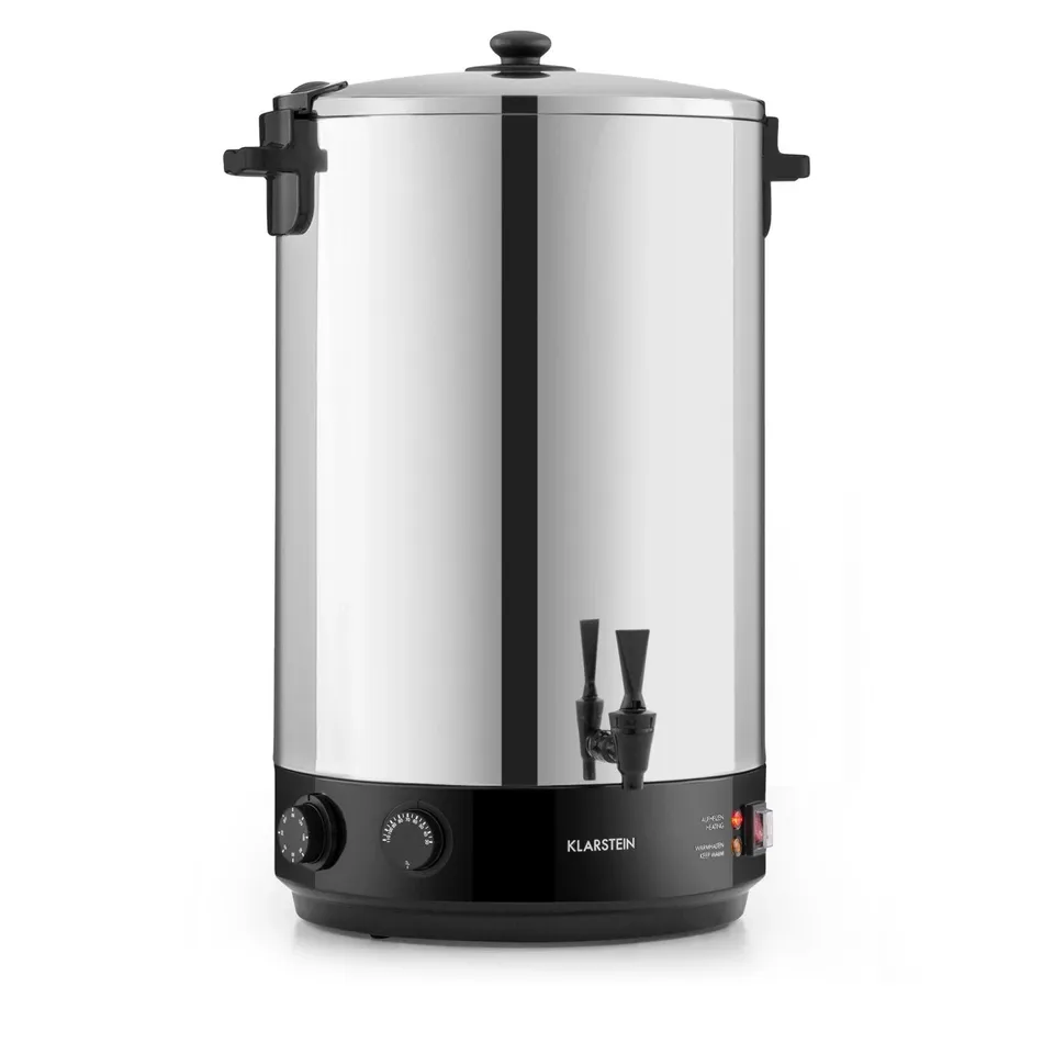 PRESERVING COOKER BEVERAGE DRINKS DISPENSER TAP 50 L TIMER STAINLESS STEEL