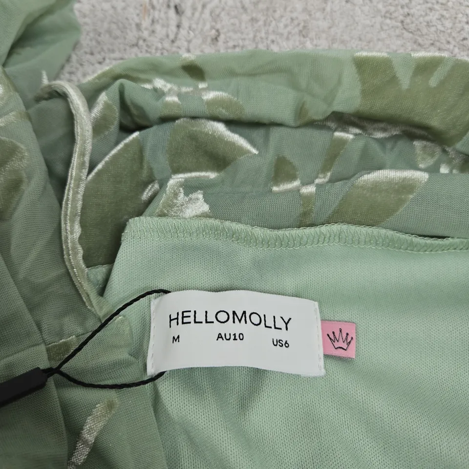 HELLO MOLLY SAGE GREEN FLORAL MAXI DRESS – UK 10 (AU 10 / US 6)