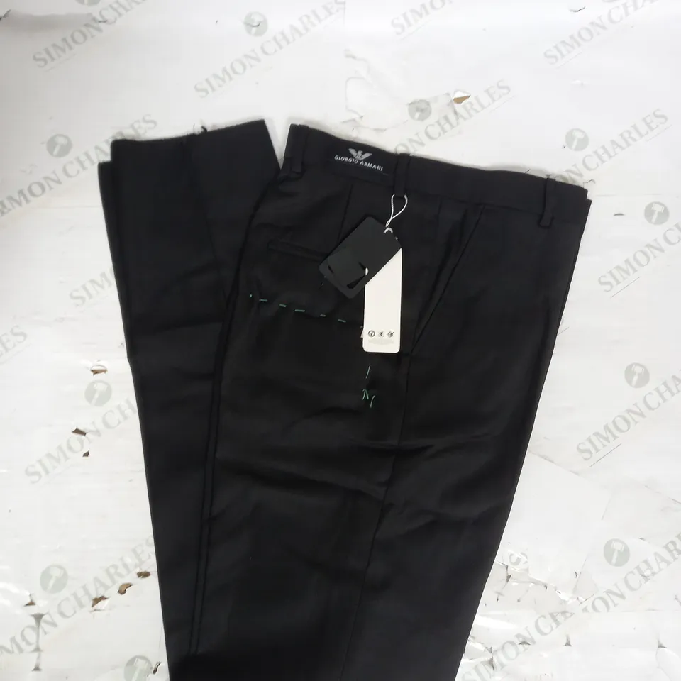 GIORGIO ARMANI SLACK TROUSERS IN BLACK SIZE 32