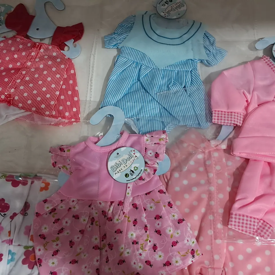 LOT OF 5 SSORTED BIBI DOLL CLOTHING SETS