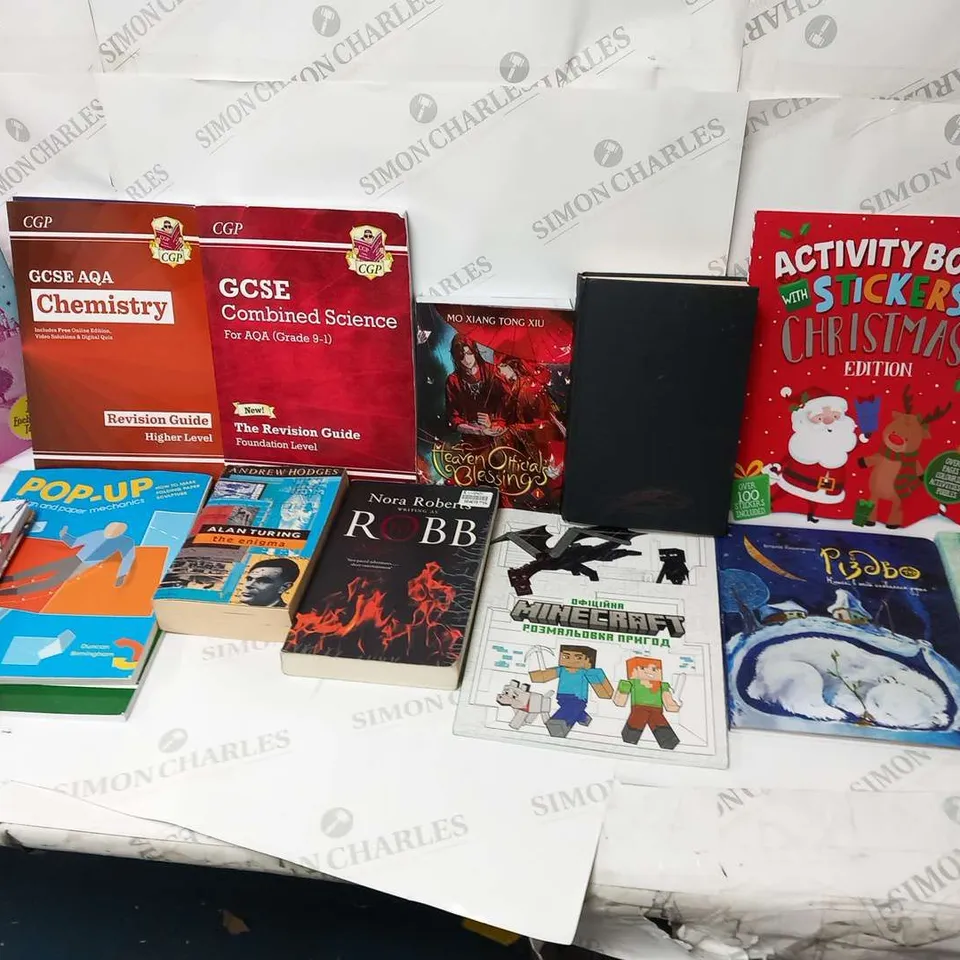 LARGE QUANTITY OF ASSORTED BOOK TITLES INCLUDE FICTION AND NON-FICTION TITLES BY AUTHORS SUCH AS;