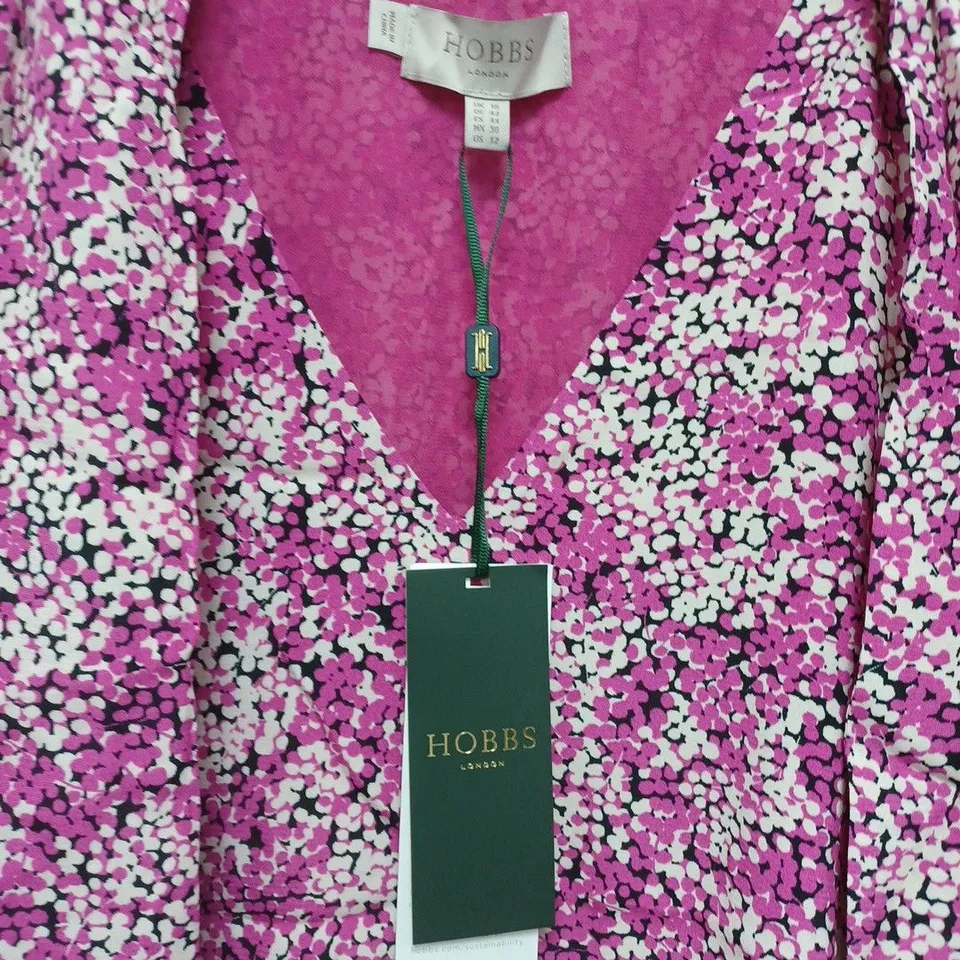 HOBBS FLORAL MONROE DRESS IN PINK MULTI - UK 16
