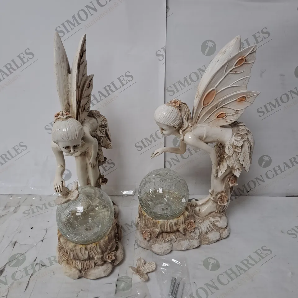 BOXED GARDEN REFLECTIONS SET OF 2 SOLAR FAIRIES
