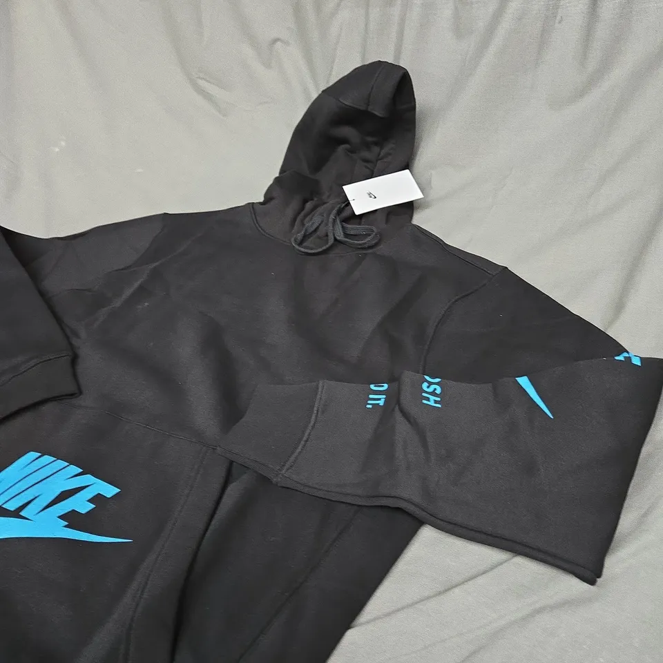 NIKE LOGO GRAPHIC CASUAL HOODIE SIZE L