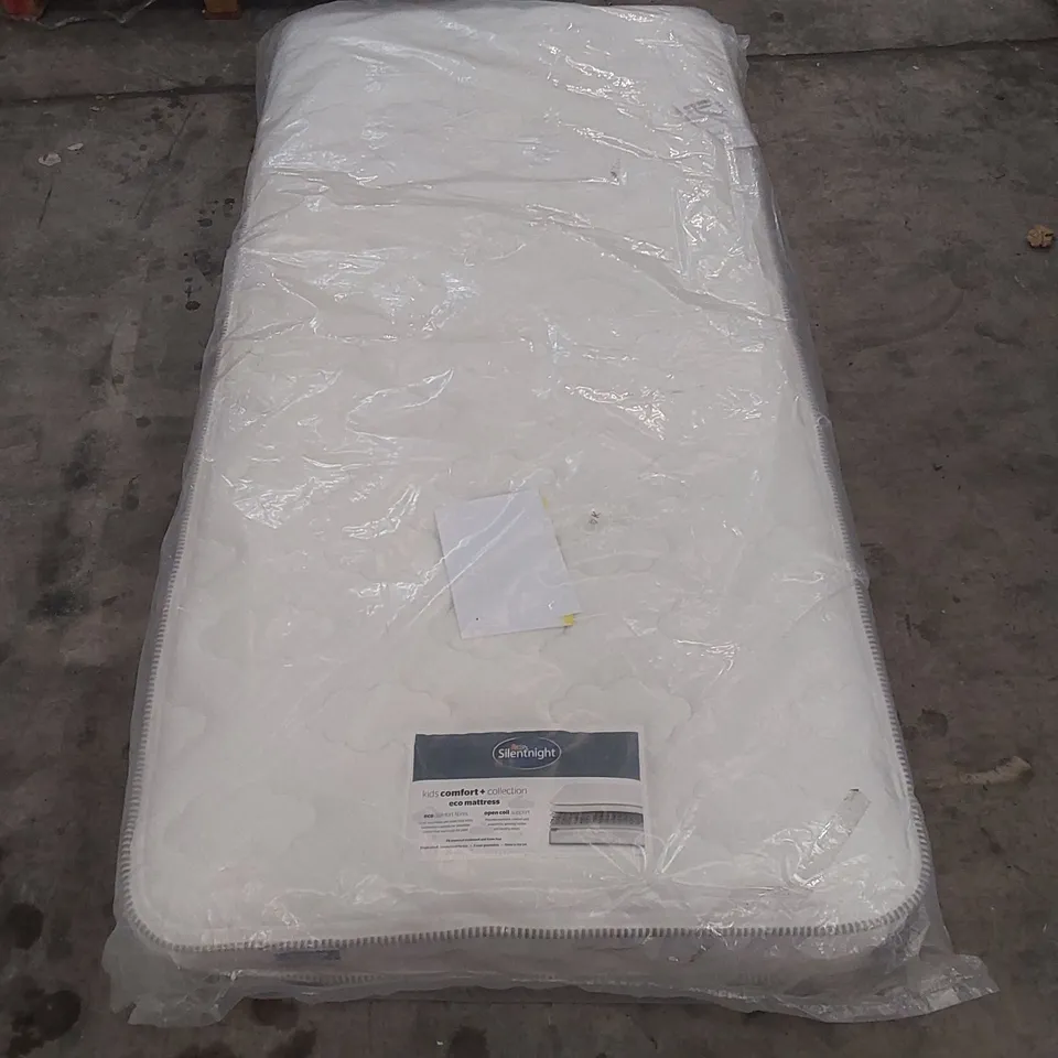 QUALITY BAGGED SILENTNIGHT 90cm SINGLE KIDS COMFORT OPEN COIL MEMORY MATTRESS 