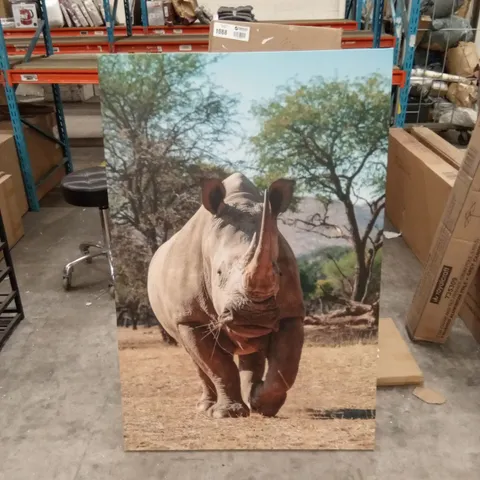 RHINO PRINT ON CANVAS 