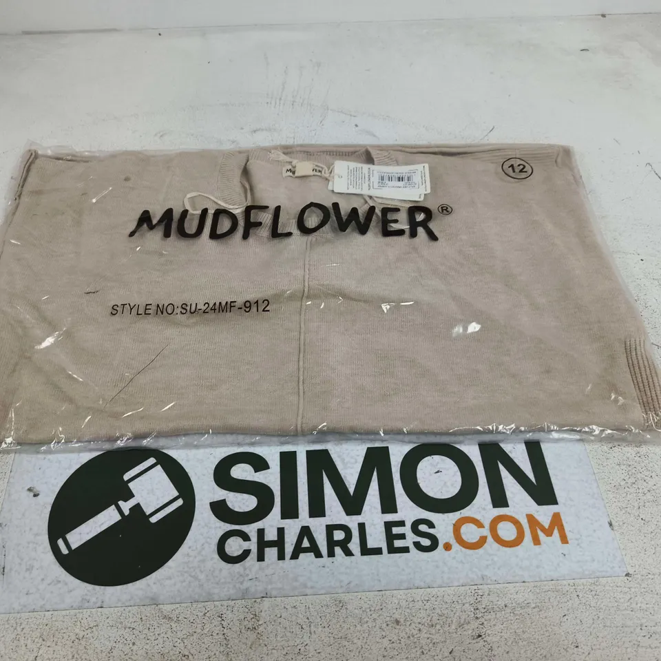 MUDFLOWER SPLIT HEM CREW NECK JUMPER – UK 12