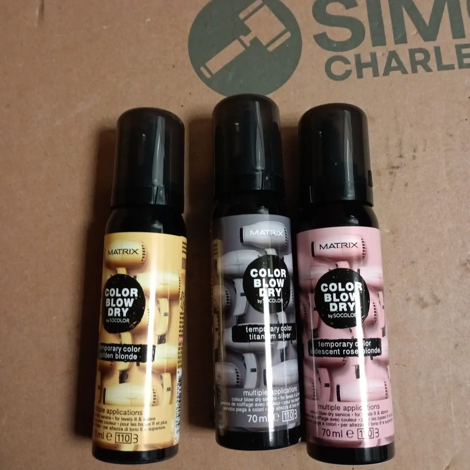 BOX OF APPROXIMATELY 20 ASSORTED MATRIX BLOW DRY TEMP COLOUR