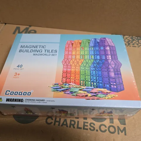 MAGNETIC BUILDING TILES MAGWORLD SET