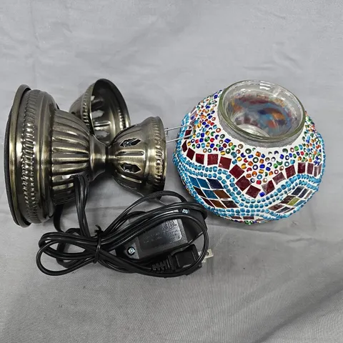 TABLE LAMP WITH MOSAIC GLASS SHADE – MODEL YMA400X