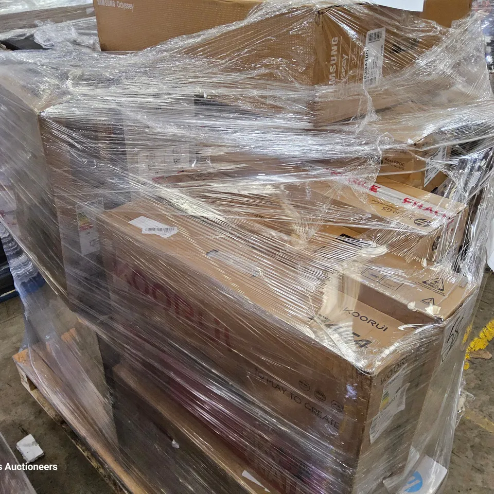 PALLET OF APPROXIMATELY 21 UNPROCESSED RAW RETURN MONITORS TO INCLUDE;