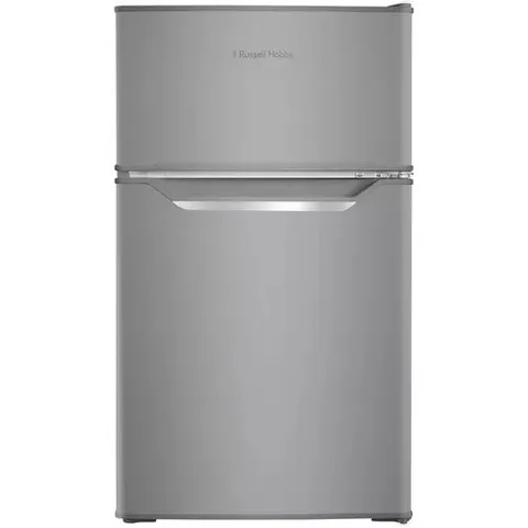 BOXED RUSSELL HOBBS RH85UCFF482E1SS 85CM 70/30 SMALL FRIDGE FREEZER - STAINLESS STEEL - E RATED