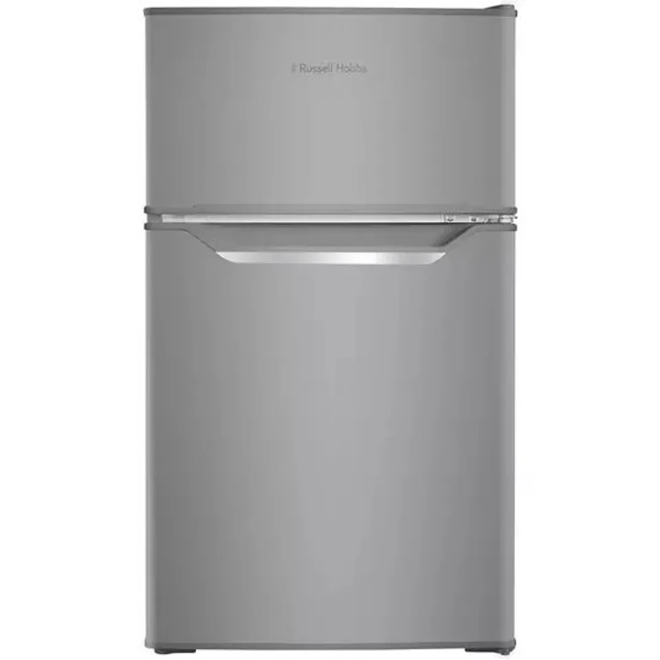 BOXED RUSSELL HOBBS RH85UCFF482E1SS 85CM 70/30 SMALL FRIDGE FREEZER - STAINLESS STEEL - E RATED