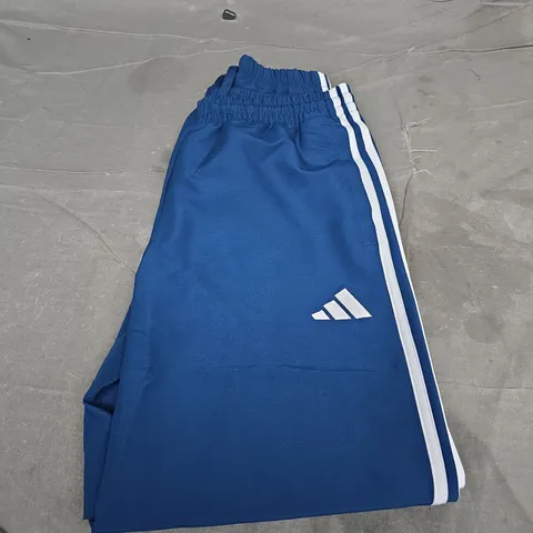 ADIDAS BLUE TRACK PANTS - SIZE M