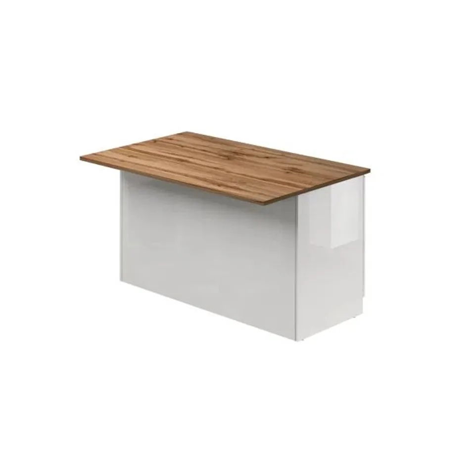 BOXED RAFIE WOOD KITCHEN ISLAND (2 BOXES)