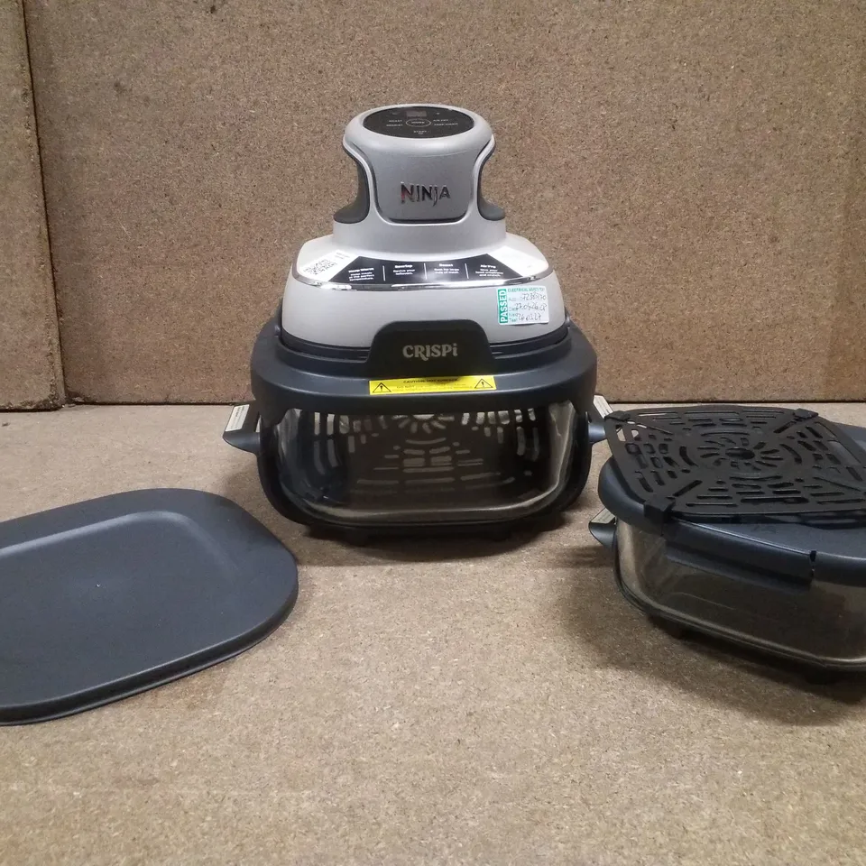 BOXED NINJA FN101UKST CRISPI 4-IN-1 PORTABLE GLASS AIR FRYER
