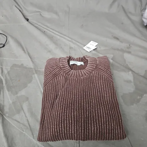 HOLLISTER BOXY FIT KNIT JUMPER – XS – BROWN