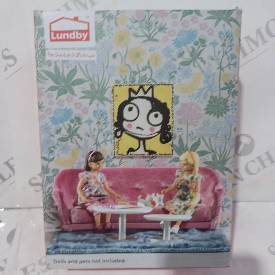 BOXED LUNDBY 18TH SCALE LIVING ROOM SET FOR DOLLS HOUSE